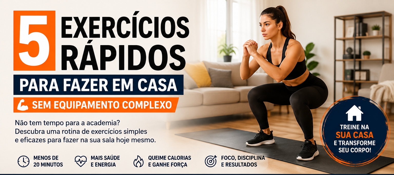 Rotina de exercícios em casa para todos